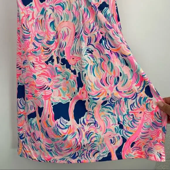Lily Pulitzer Amina Pelican Pink Head in the Sand dress size XXS pima cotton - Picture 6 of 14